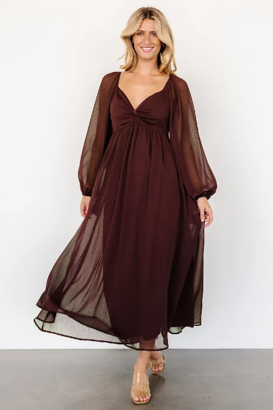 sleek midi dressDione Midi Dress | Mahogany