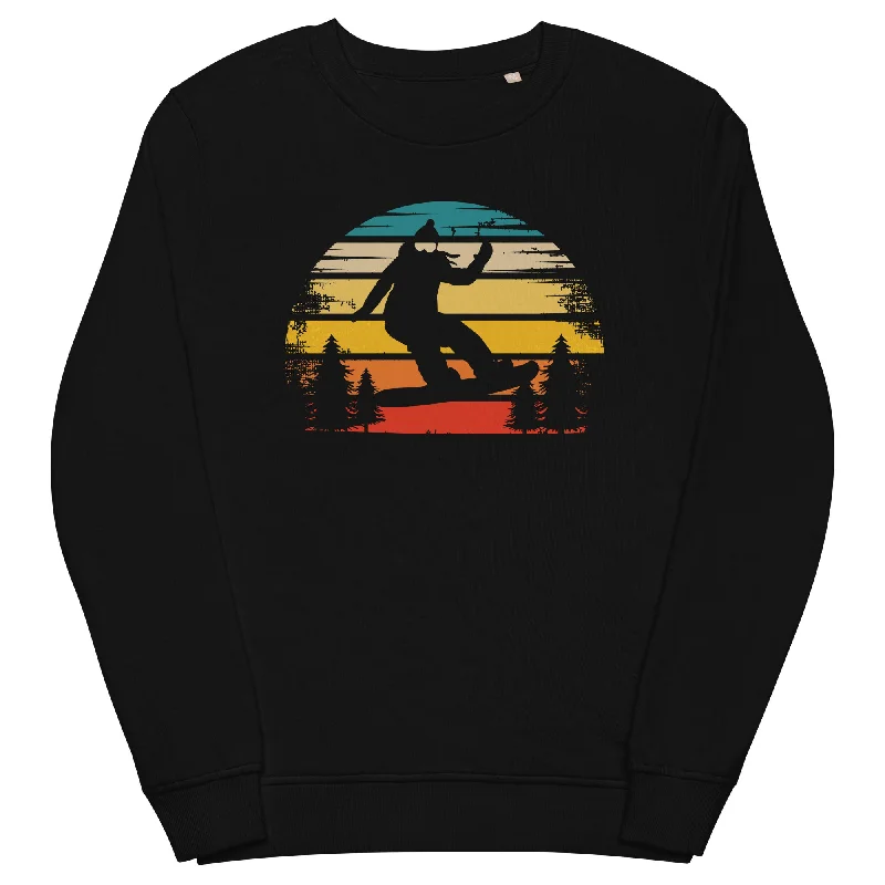 While Supplies Last Retro Sonne und Snowboarding - Unisex Premium Organic Sweatshirt