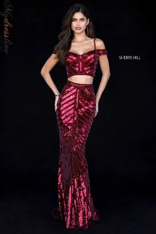 satin dressSherri Hill 51934