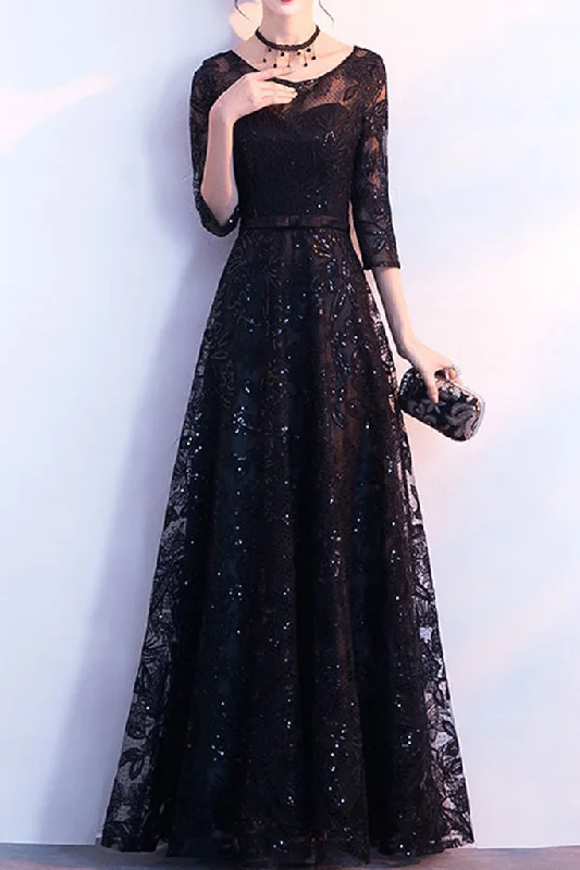 New Markdowns HALF SLEEVE SEQUIN MAXI DRESS