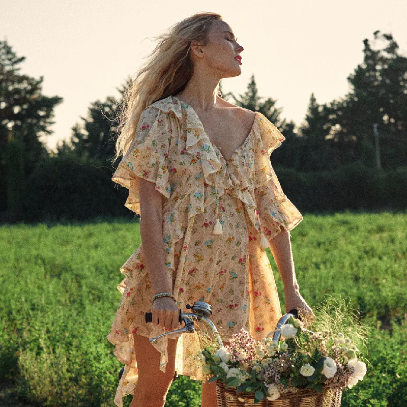 Lowest Price Fleur Flutter Sleeve Mini Dress
