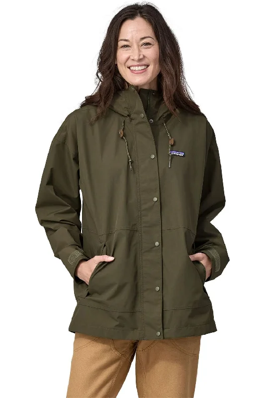 high-end athletic hoodiePatagonia Women's Outdoor Everyday Rain Jacket Basin Green