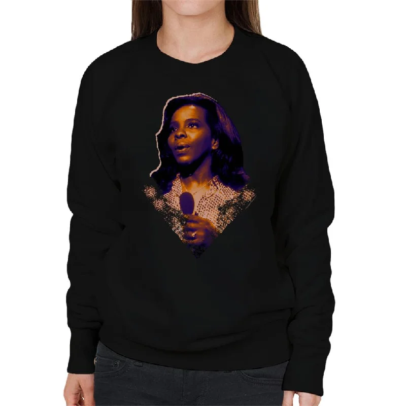 Act Fast TV Times Soul Singer Gladys Knight 1971 Women's Sweatshirt