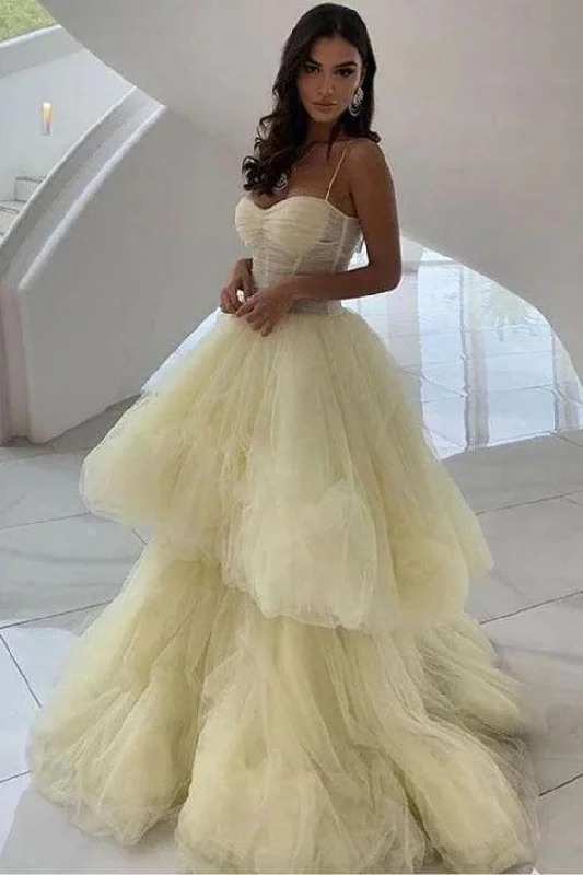 While Supplies Last Stunning Tulle Long Prom Dress Formal Evening Dresses,DS4433