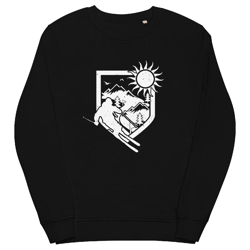 Daily Deals Ski und Brusttasche - Unisex Premium Organic Sweatshirt