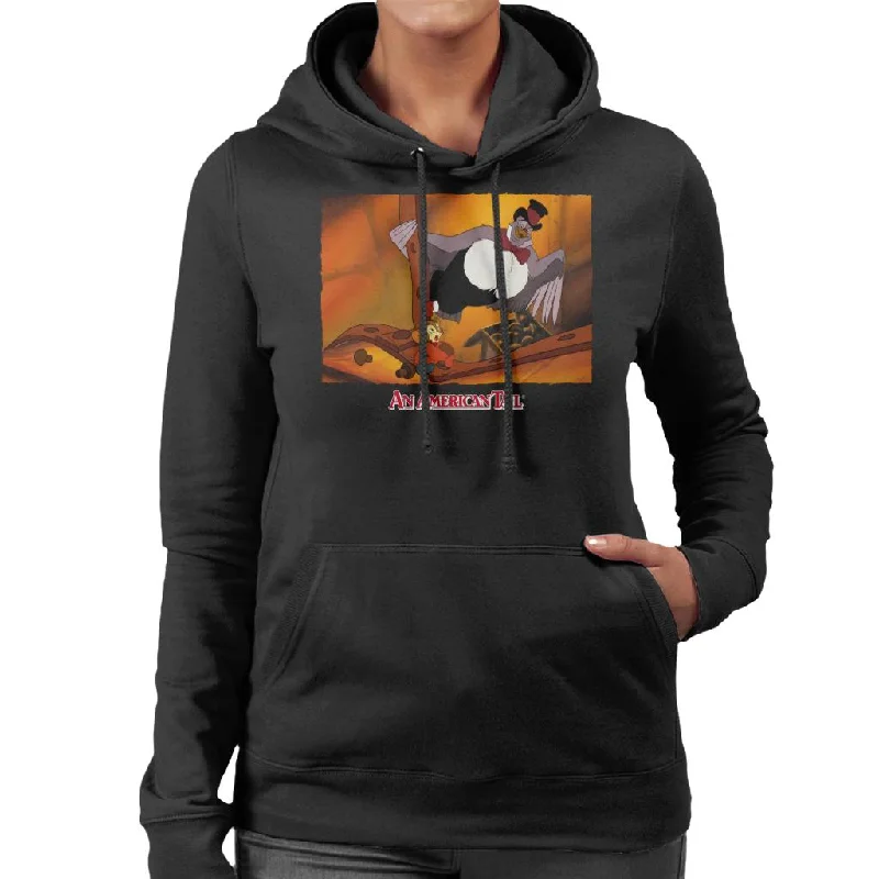 street style hoodieAn American Tail Fieval And Henri Le Pigeon Women's Hooded Sweatshirt