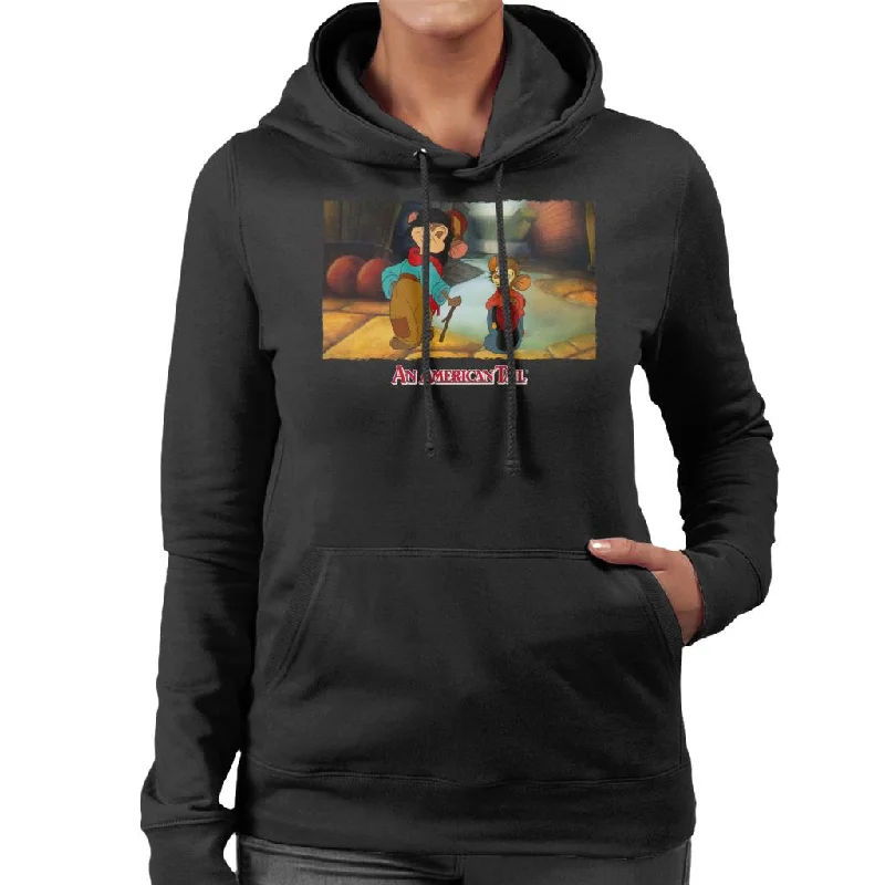 versatile hoodieAn American Tail Fieval And Tony Strolling Women's Hooded Sweatshirt