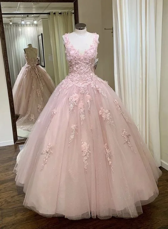 Don't Wait Pink Tulle Customize Long A Line Sweet 16 Prom Dress Formal Dress,DS4463 Don't Wait Pink Tulle Customize Long A Line Sweet 16 Prom Dress Formal Dress,DS4463