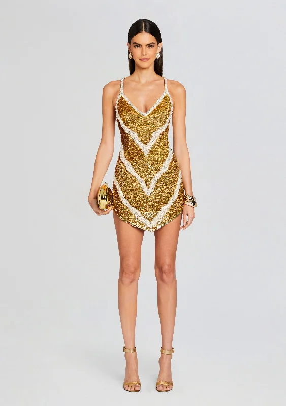 Price Reduction Inessa Feather Sequin Dress
