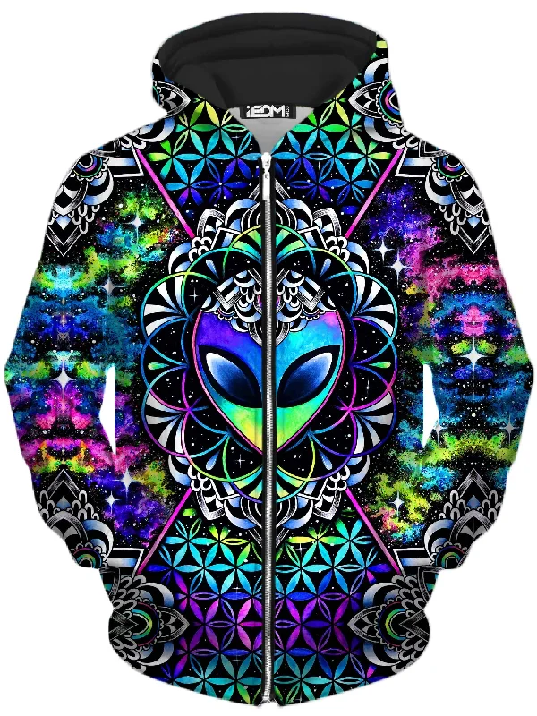 Final Clearance Conscious Cosmos Unisex Zip-Up Hoodie
