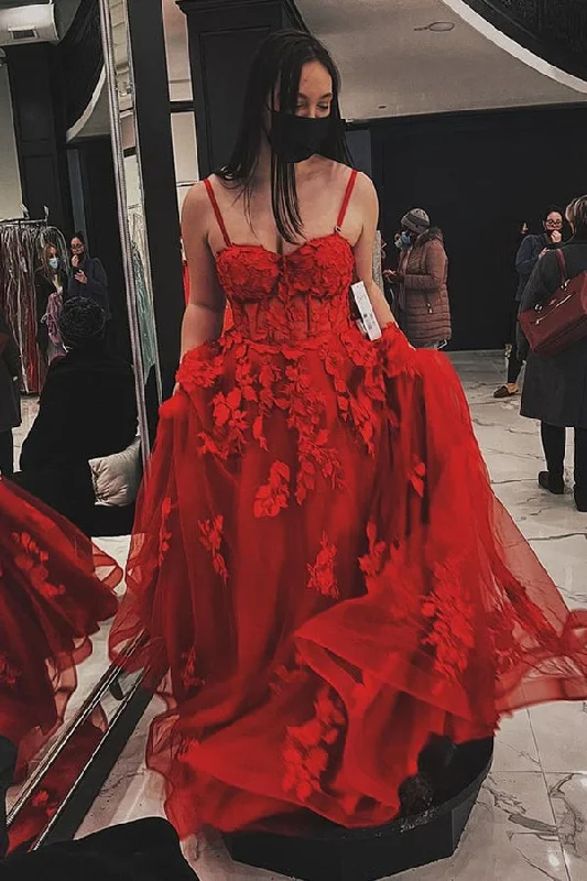 Exclusive Offers Burgundy A Line TulleLong Prom Dresses, Formal Graduation Evening Dresses With Appliques ,DS4557 Exclusive Offers Burgundy A Line TulleLong Prom Dresses, Formal Graduation Evening Dresses With Appliques ,DS4557