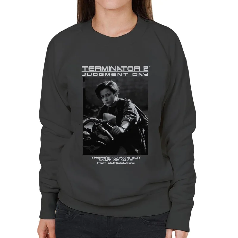 Savings Bonanza Terminator 2 Judgement Day There's No Fate Women's Sweatshirt