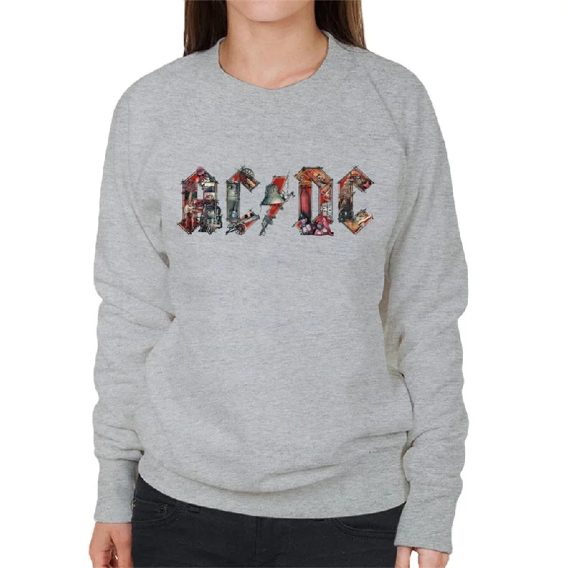 loose fit athletic hoodieACDC Live Show Logo Women's Sweatshirt