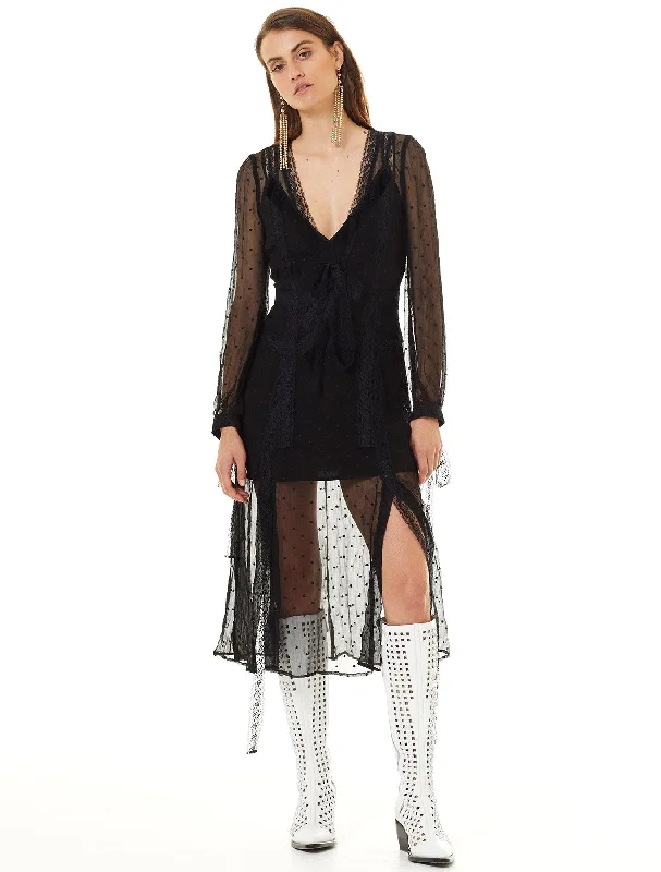 Midnight Madness STEVIE MAY-DYSANIA MIDI DRESS