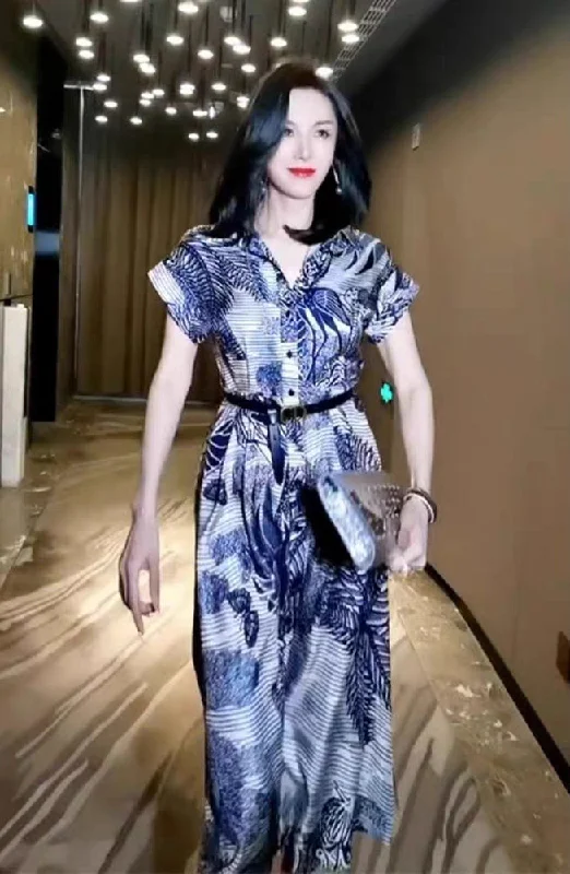 Early Access Casual  Shirt Dress With Belt