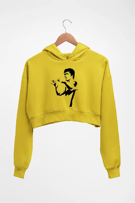 relaxed fit hooded sweatshirtBruce Lee Crop HOODIE FOR WOMEN