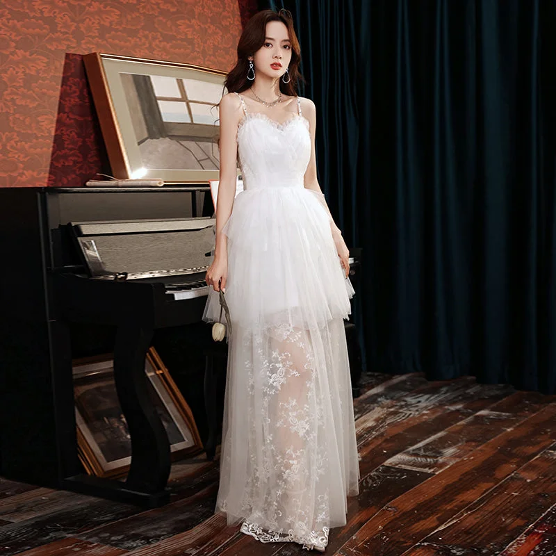 Clearance Event Sabina Spaghetti Strap Beaded Tulle Maxi Dress