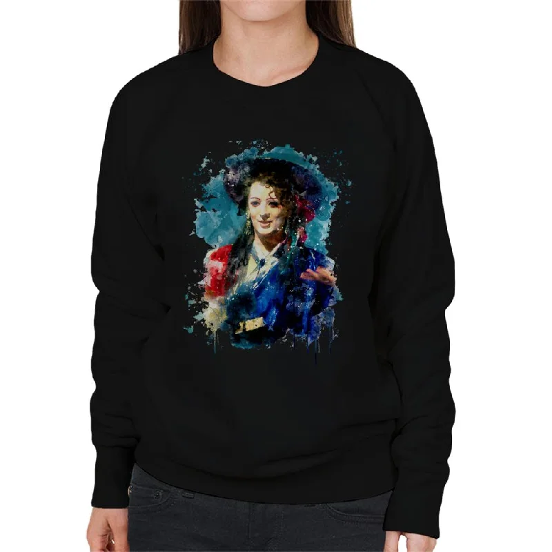 Discount Days TV Times Boy George Of Culture Club TVT Awards 1984 Women's Sweatshirt Discount Days TV Times Boy George Of Culture Club TVT Awards 1984 Women's Sweatshirt