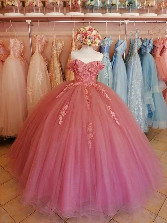Markdowns Ball Gown Pink Sweet 16 Dress Long Prom Dresses Evening Gowns Party Dress,DS4391 Markdowns Ball Gown Pink Sweet 16 Dress Long Prom Dresses Evening Gowns Party Dress,DS4391