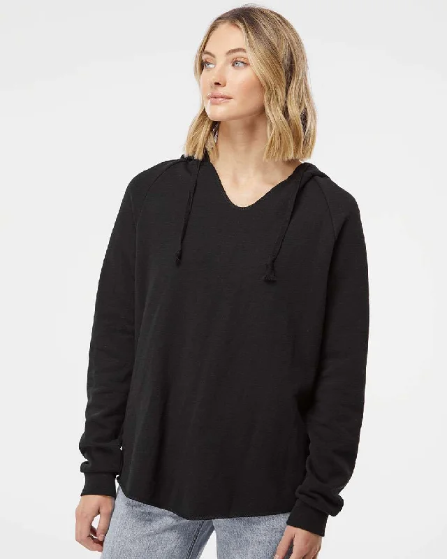 Deal Dash Women’s Lightweight California Wave Wash Hooded Sweatshirt