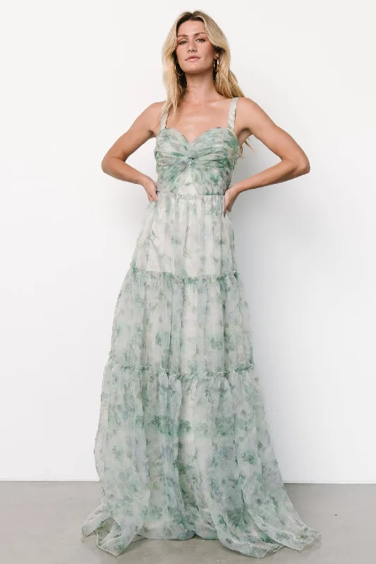 Shop and Save Sinclair Sweetheart Gown | Green Floral