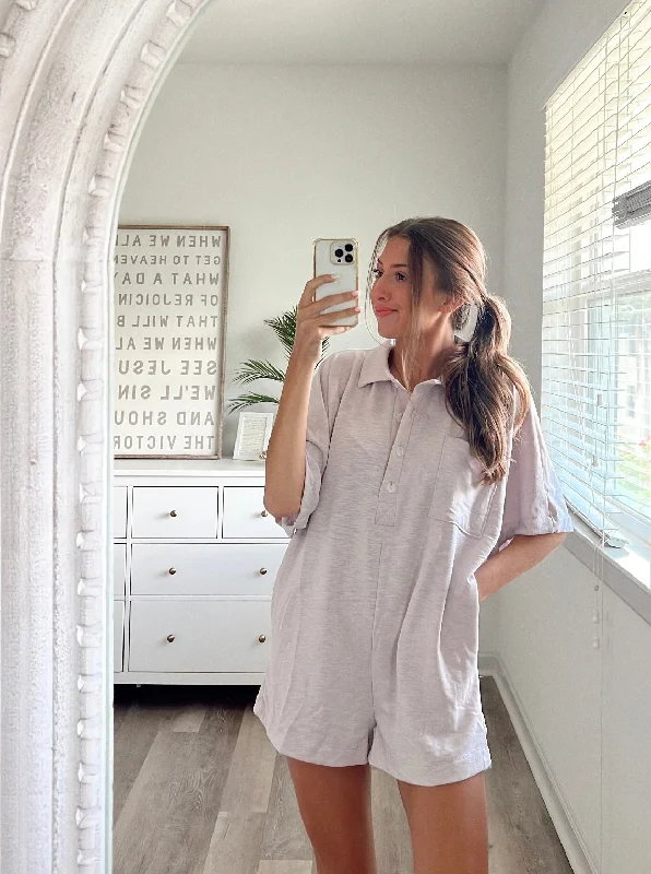 Crazy Deals LAVENDER RELAXED ROMPER