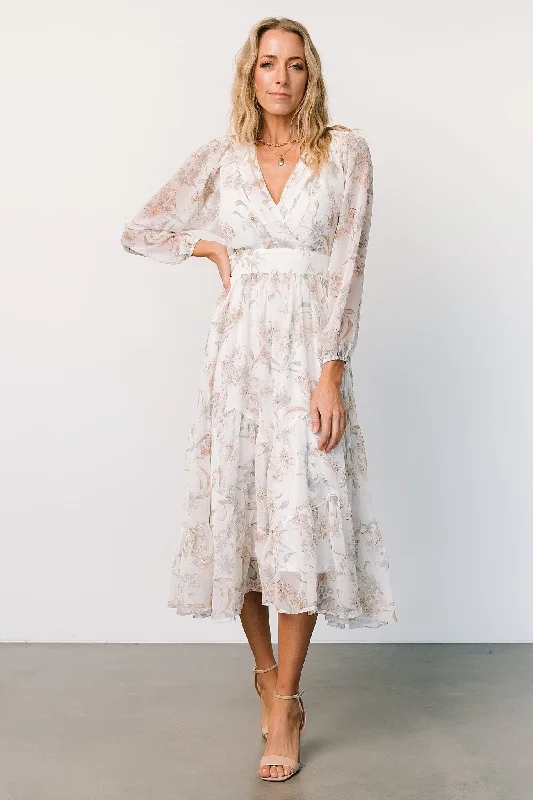 floral midi dressRaven Midi Dress | Off White Floral