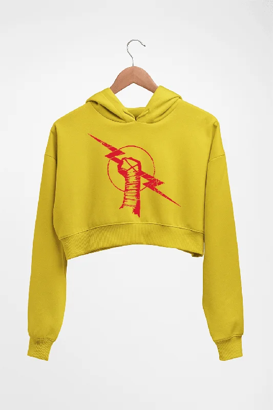 graphic hoodie with printCM Punk Crop HOODIE FOR WOMEN