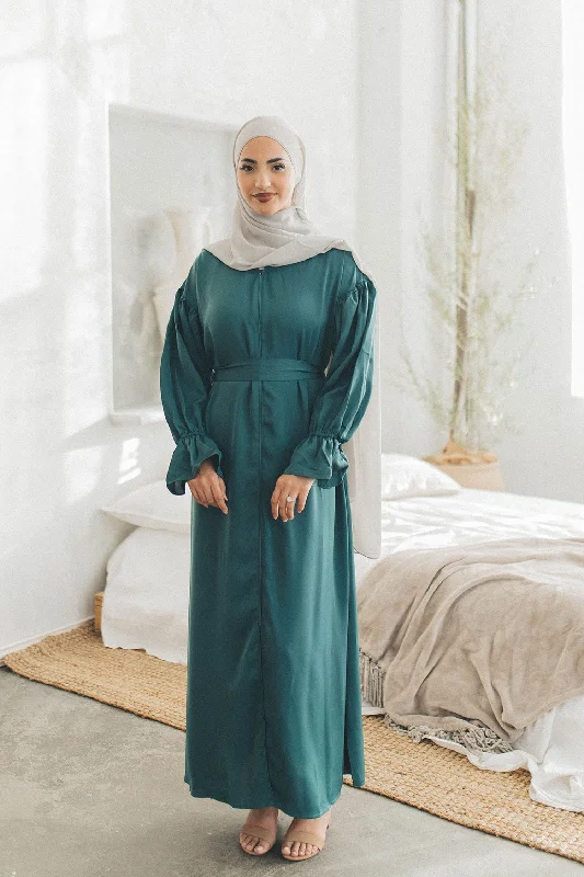 Big Discounts Darya Balloon Sleeve Abaya- Teal