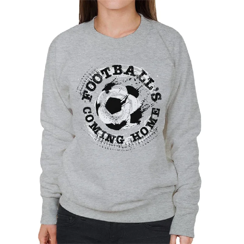 warm workout hoodieFootball's Coming Home Paint Splatter Women's Sweatshirt