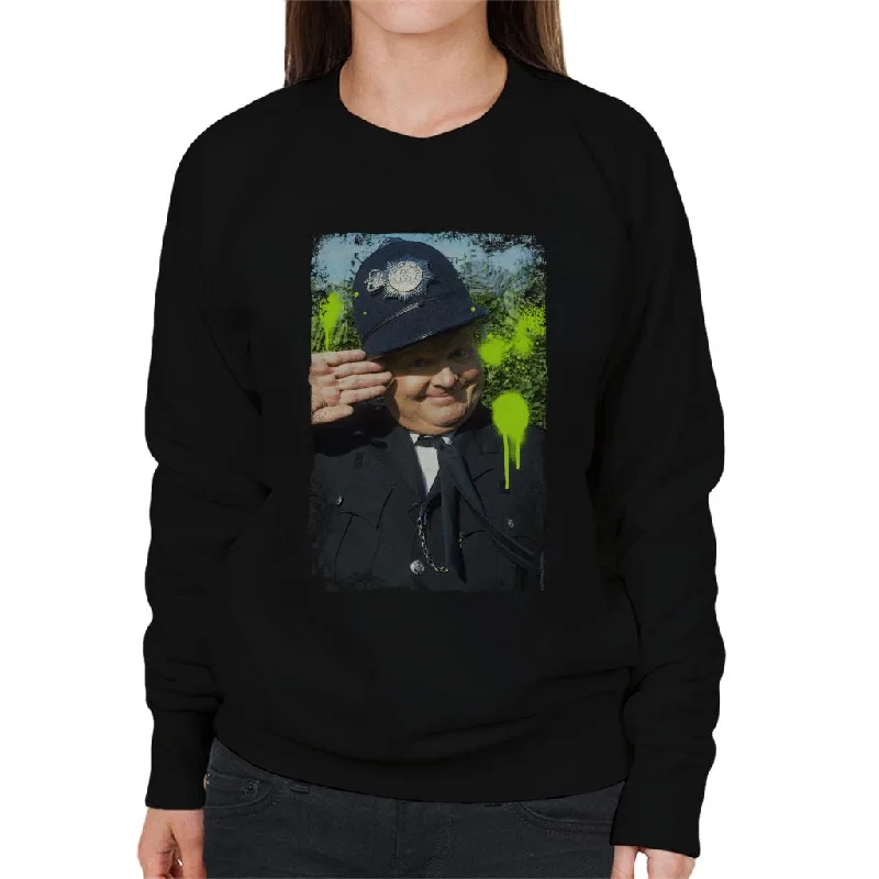 Loyalty Reward TV Times Comedian Benny Hill As Policeman 1989 Women's Sweatshirt