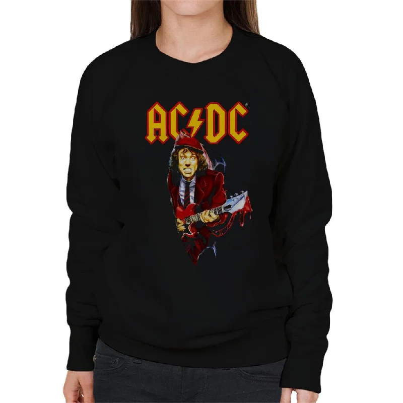 sporty casual hoodieAC/DC Angus Young Women's Sweatshirt