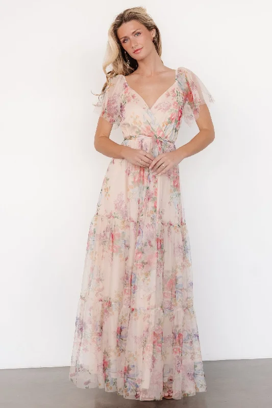 Special Savings Nicola Tulle Maxi Dress | Romantic Floral