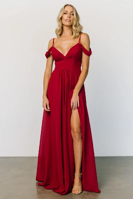 Special Buy Bianca Lace Maxi Dress | Crimson