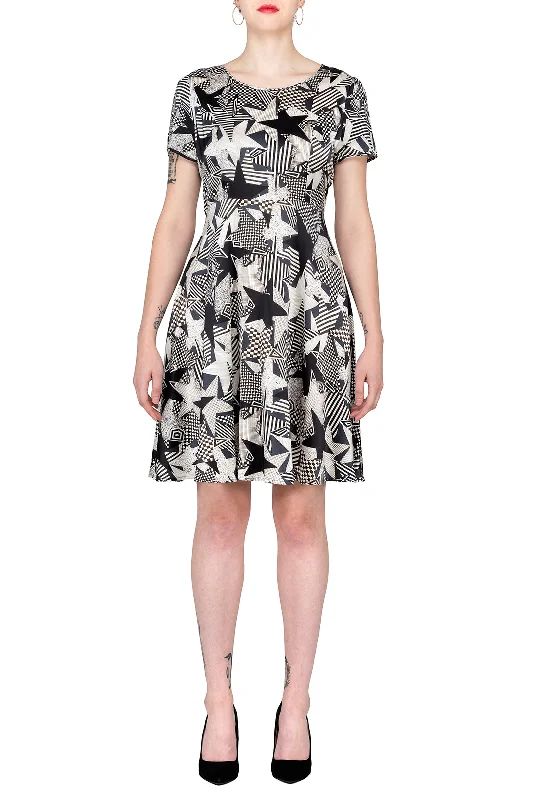 Big Discounts SCANDINAVIA-Pattern Skater Star Dress
