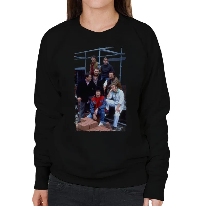 Reduced Prices TV Times Cast Of Auf Wiedersehen Pet Women's Sweatshirt
