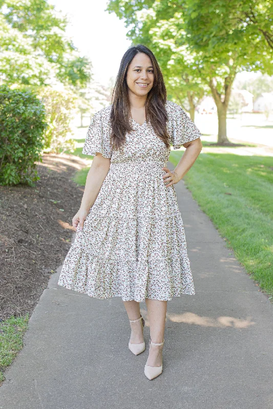 Weekend Flash Sale The Jemma in Almond Floral (FINAL SALE)