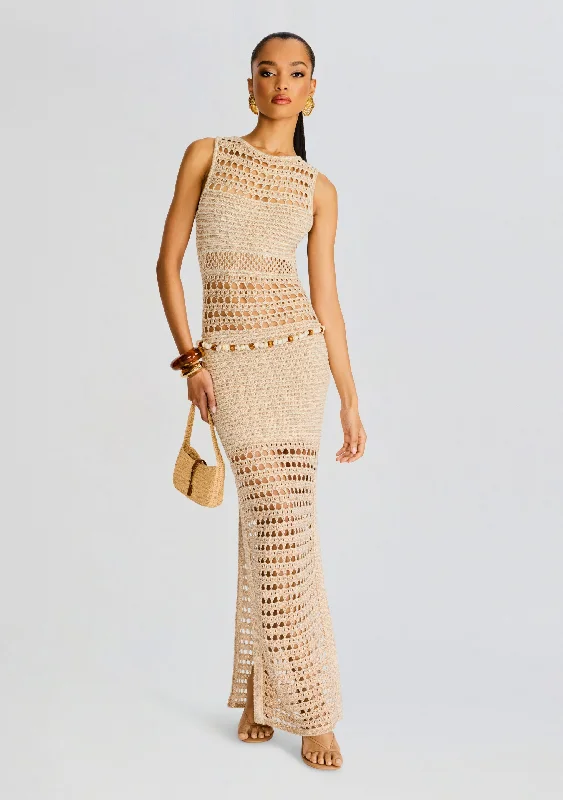 Great Bargains Kylan Knit Crochet Dress
