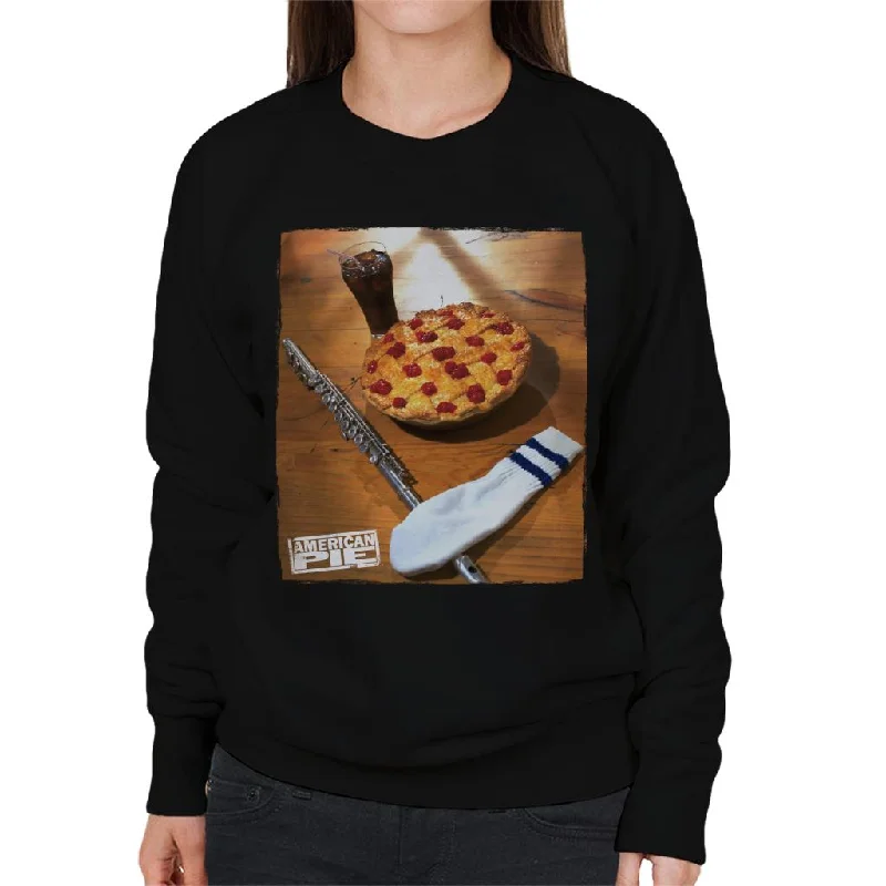 bold workout sweatshirtAmerican Pie Flute Sock And Pie Women's Sweatshirt