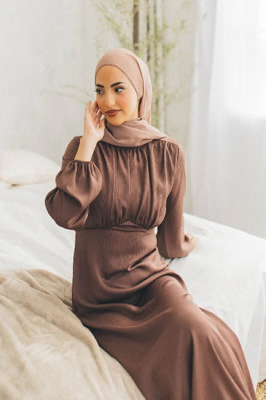 Low Prices Sireen Textured Maxi Dress- Espresso