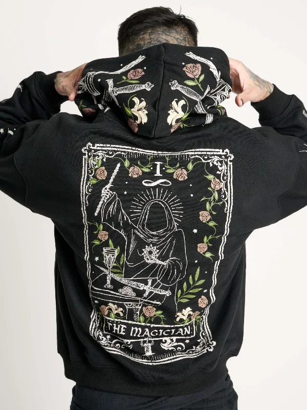 wrap-around dressMagician Tarot Zip Up Hoodie