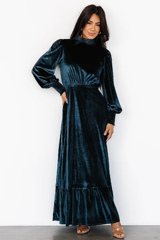 Crazy Savings Elodie Velvet Maxi Dress | Jade