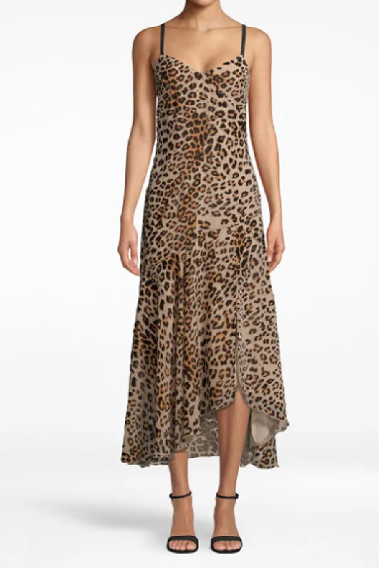 Lowest Price Nicole Miller-Leopard Burnout Slip Dress