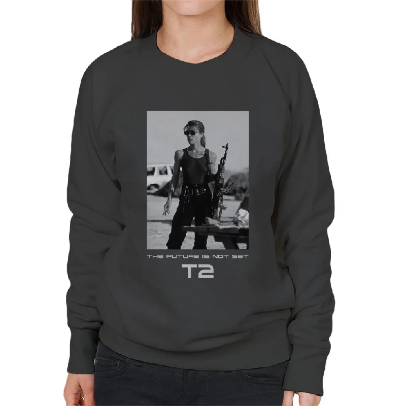 Super Sale Terminator 2 Judgement Day Sarah Connor The Future Women's Sweatshirt