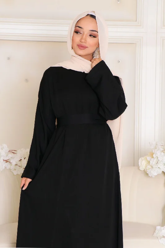 Lowest Prices Rhea Essential Closed Abaya- Black