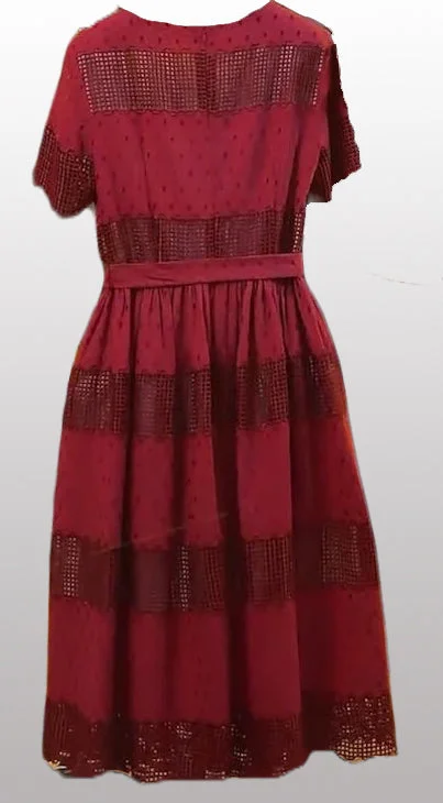 Great Deals Embroidered Red Dress