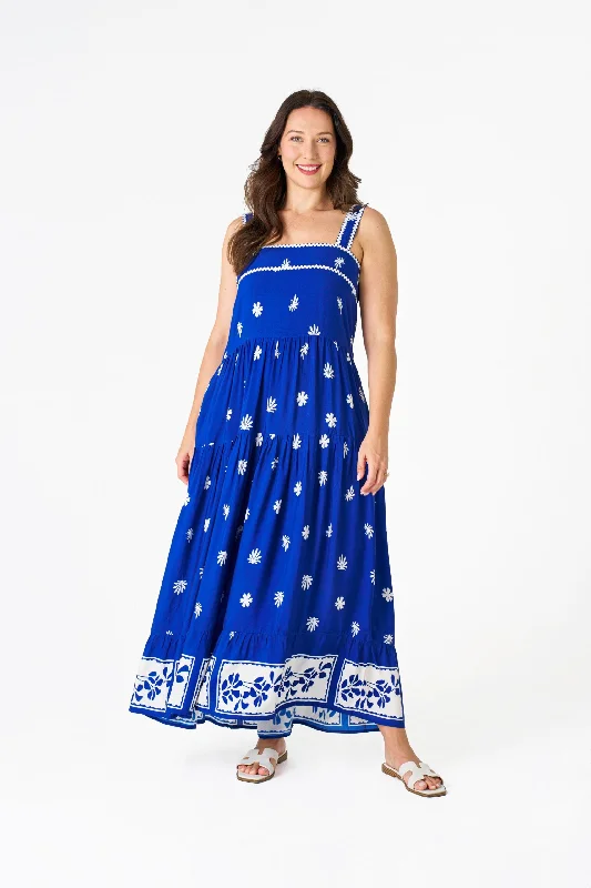 Online Exclusive Boho Australia Blue Ric Rac Dress