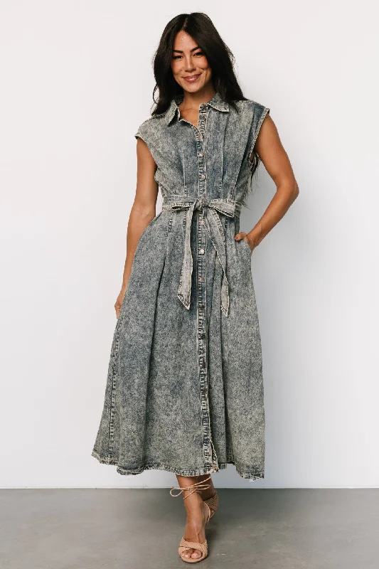 Big Discounts Britney Denim Dress | Vintage Blue