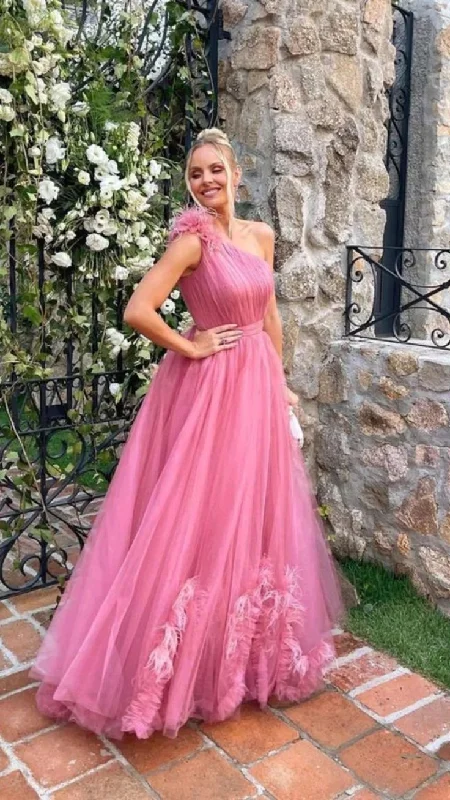 mini dressPink Elegant Lace and Tulle Long Prom Dress Evening Gowns,DP0141