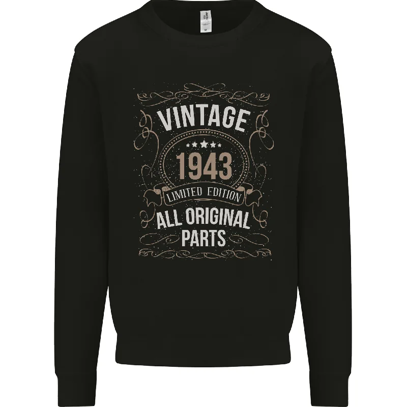 Unmissable Offer 81st Birthday Limited Edition 1943 Mens Sweatshirt Jumper